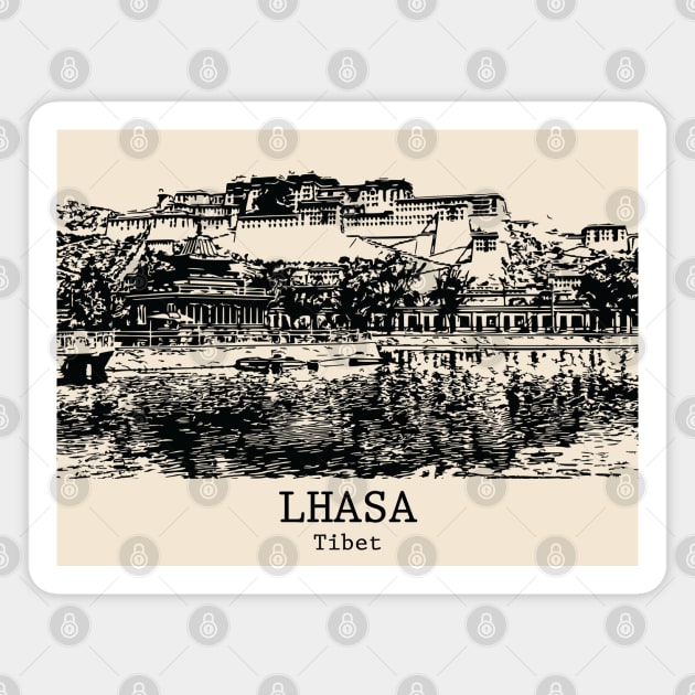 Lhasa - Tibet Magnet by Lakeric
